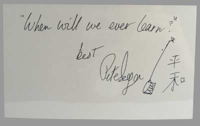Pete Seeger Autograph