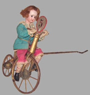 French Bicyclist from a gambling game