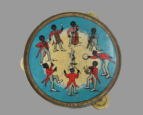 deco tambourine of black jazz musicians