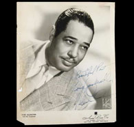 Duke Ellington signed photo